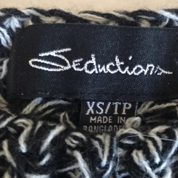 SEDUCTIONS Neutral XS Knit Long Sleeve Sweater - Picture 4 of 4
